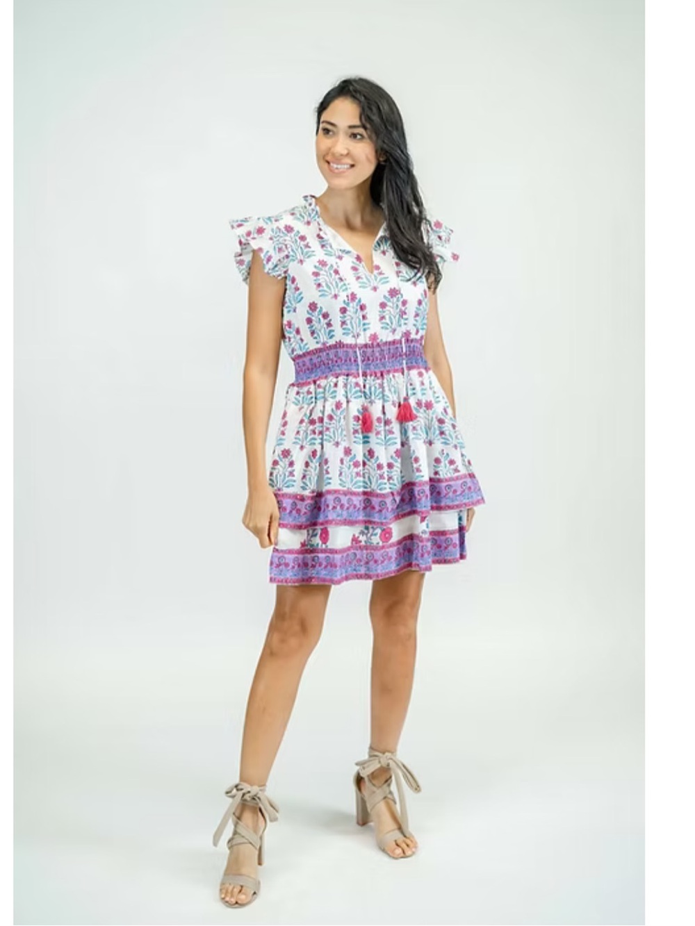 Victoria Dunn Stella Dress in Tropical Surf
